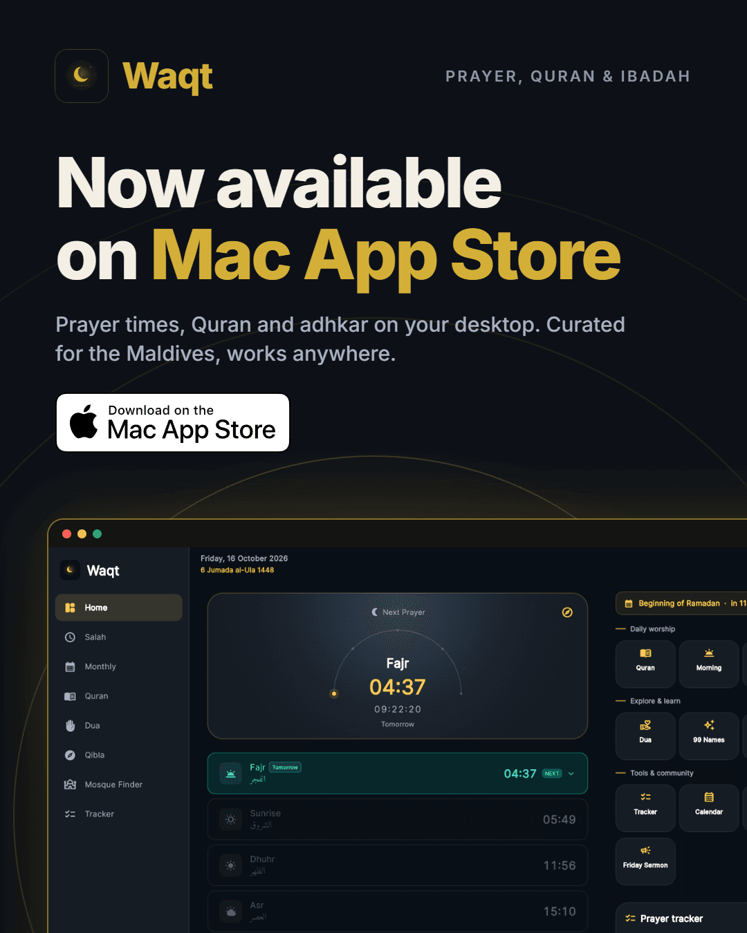 Waqt on Mac App Store